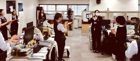 羽田空港スタッフの研修風景