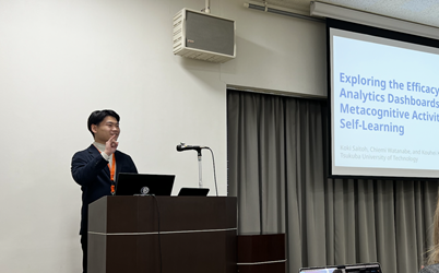 齋藤さんが発表している様子