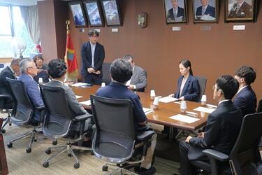 奨学金採用式の様子